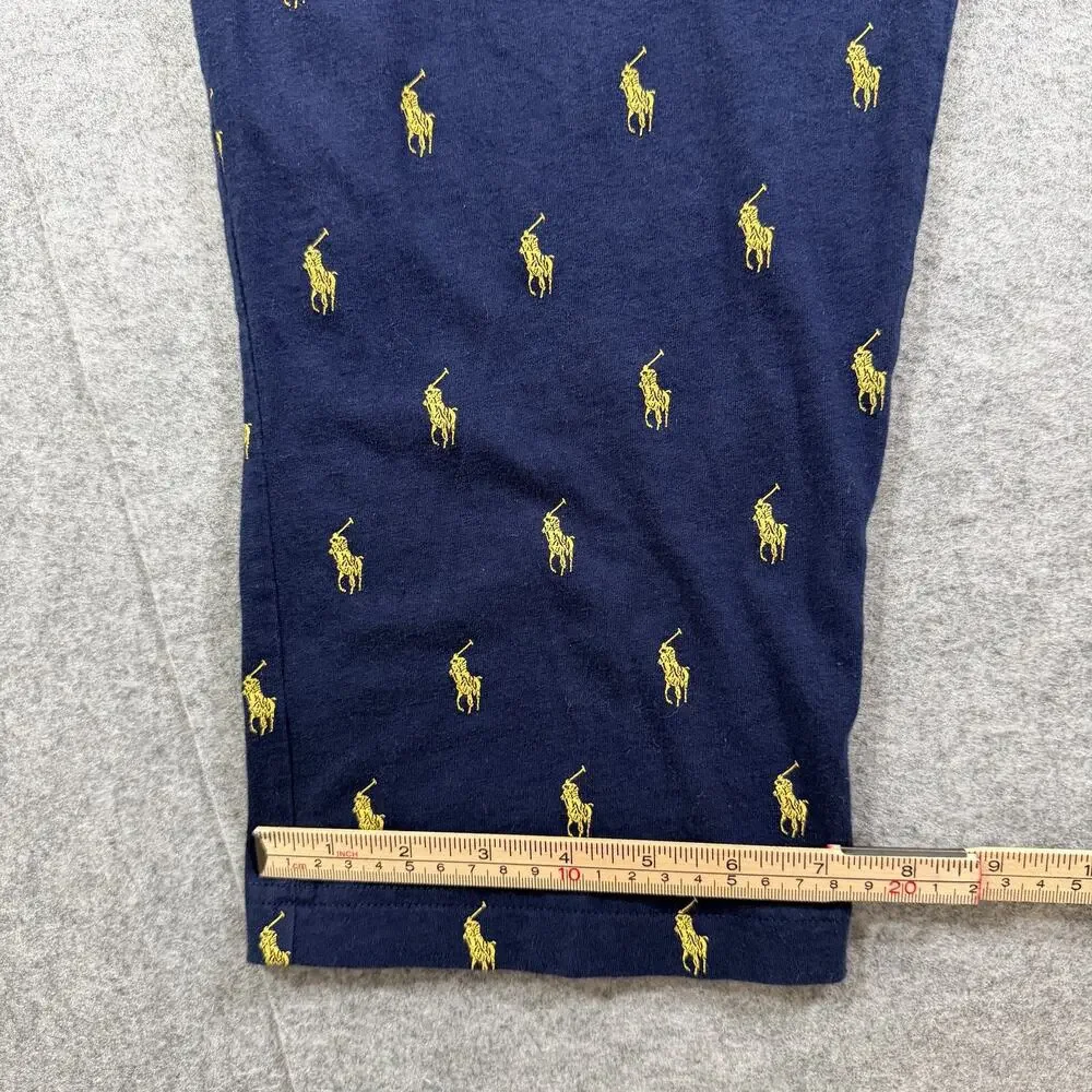 Polo Ralph Lauren Sleepwear Pant Mens XL Navy Allover Pony Print Lounge Pajama